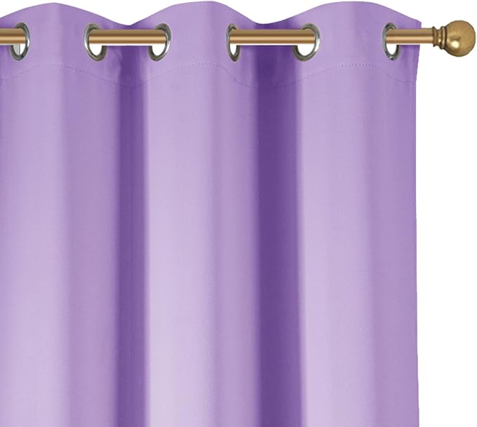Diraysid Lavender Grommet Blackout Curtains - Image 7