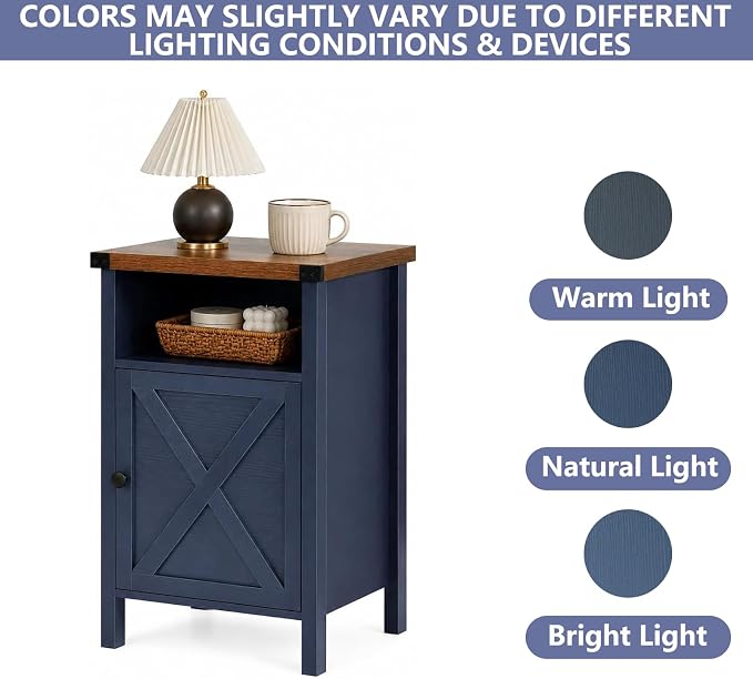 Farmhouse End Table, Nightstand - Image 9