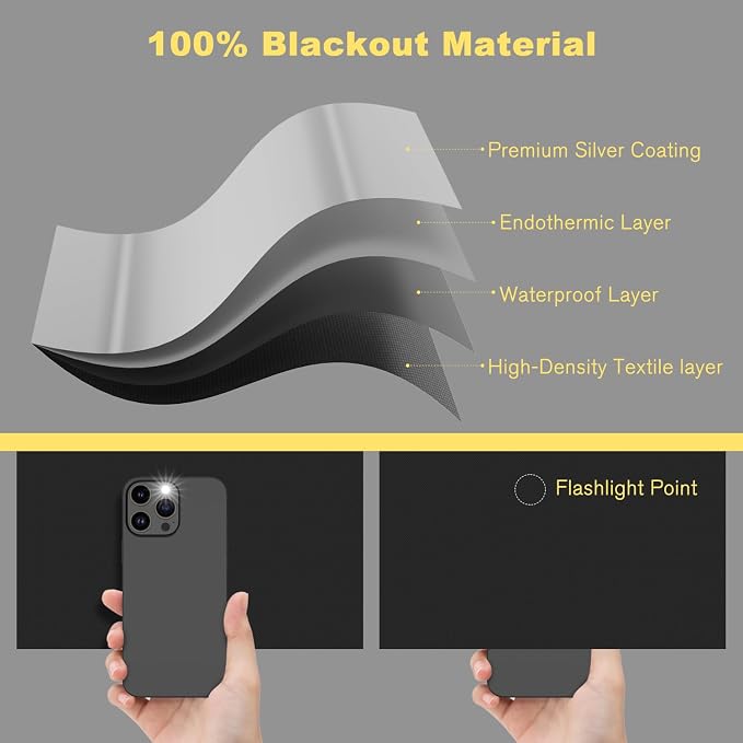 Blackout Curtains 100% Blackout Blinds Window Cover Portable Shades 118x57” | - Image 8
