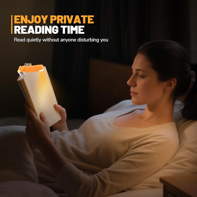 Book Reading Light Rechargeable Clip on Book Lamp - Image 7
