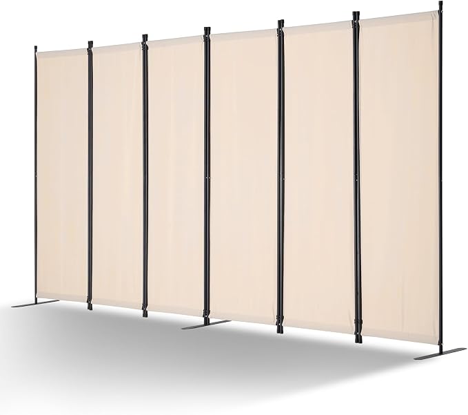 VEVOR Room Divider, 6 Panel Room Divider, Folding Privacy Screen and Portable by VEVOR