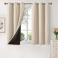 YoungsTex 100% Blackout Curtains 40 Inches Long, Thermal Insulated Black Out by YoungsTex