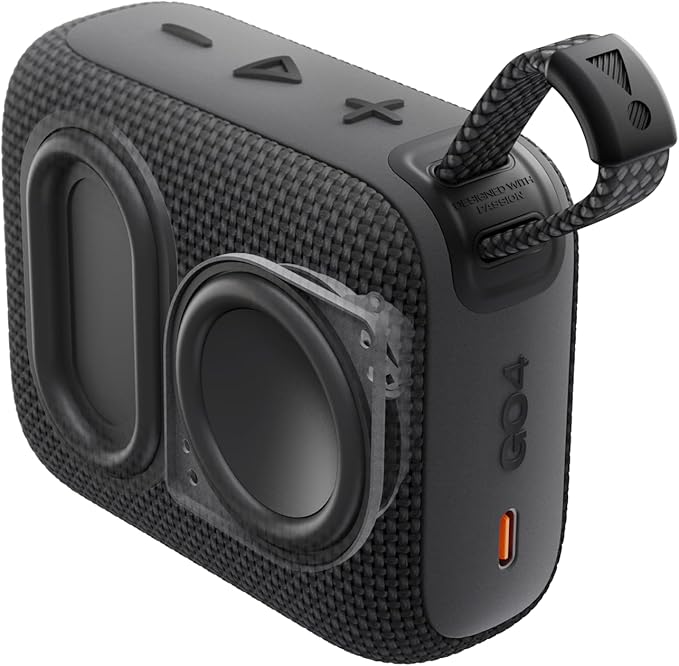 JBL Go 4 - Ultra-Portable, Waterproof and Dustproof Bluetooth Speaker, Big JBL Pro Sound with Punchy bass, 7-Hour Built-in Battery, Made in Part with Recycled Materials (Purple)