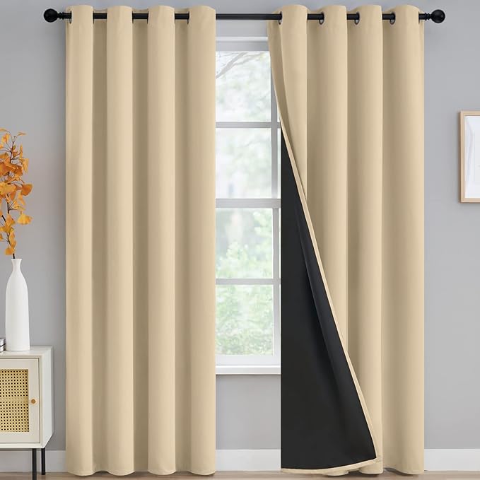 Thermal Insulated 100% Blackout Curtains by Yakamok