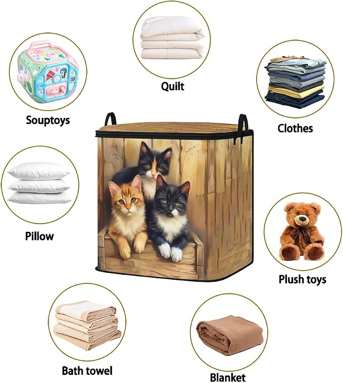 2pcs blanket storage bag for under bed, closet organizers 95L | clothing - Image 2