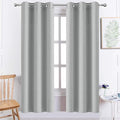 Yakamok Blackout Curtains 38x72 inch Light Grey Thermal Drapes-Bedroom | 2 by Yakamok