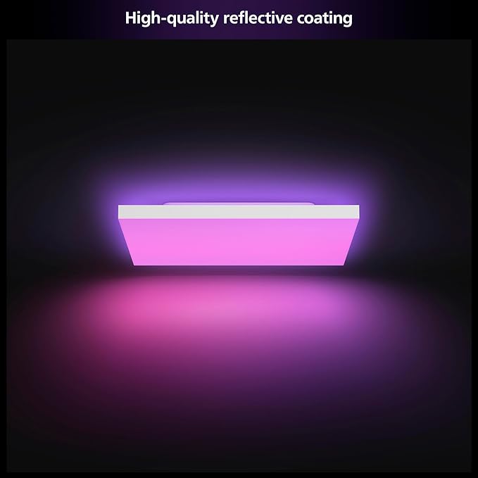 Philips Hue Datura Smart Ceiling Panel (Square 123.6in x 123.6in) White & Color Light, Bluetooth Compatible, Voice Control with Alexa, Apple Home & Google Assistant