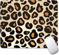 Into The Wild Leopard Print Case Square Mouse pad, Texture, Waterproof, Anti Slip Rubber Base, Computer Mouse pad, Laptop Mouse pad