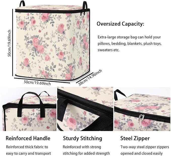 2pcs blanket storage bag for under bed, closet organizers 95L | clothing - Image 3