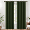 KOUFALL Forest Green Blackout Curtains, 52 x 90 Inches Long, Grommet Thermal by KOUFALL