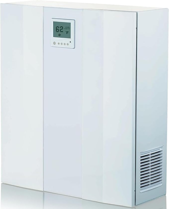 VENTS-US Micra 150 Kit – Ductless Wall Mount Ventilation Fan with Remote, Built-In Temperature Sensor & Mounting Kit - Circulates Fresh Air In, Stale Air Out Reducing Heating Costs