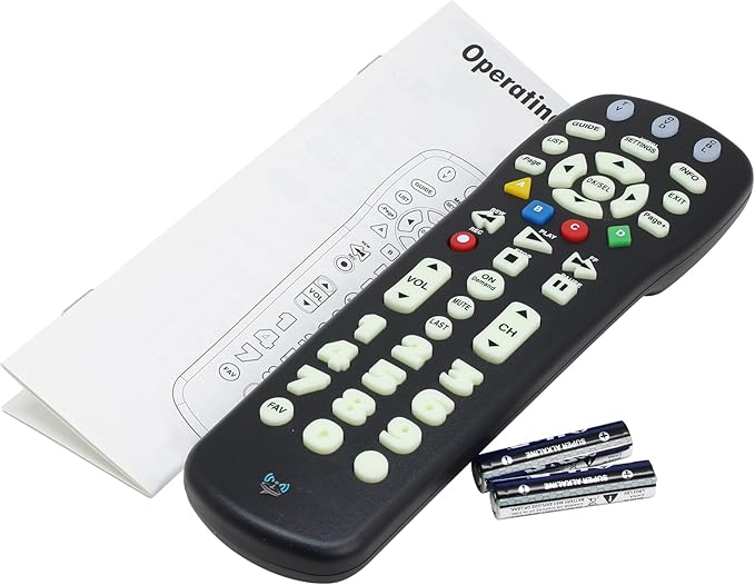 SatelliteSale TV Remote Control UR3-SR3S Big Button Remote Control Replacement for Spectrum Set-top Cable Boxes