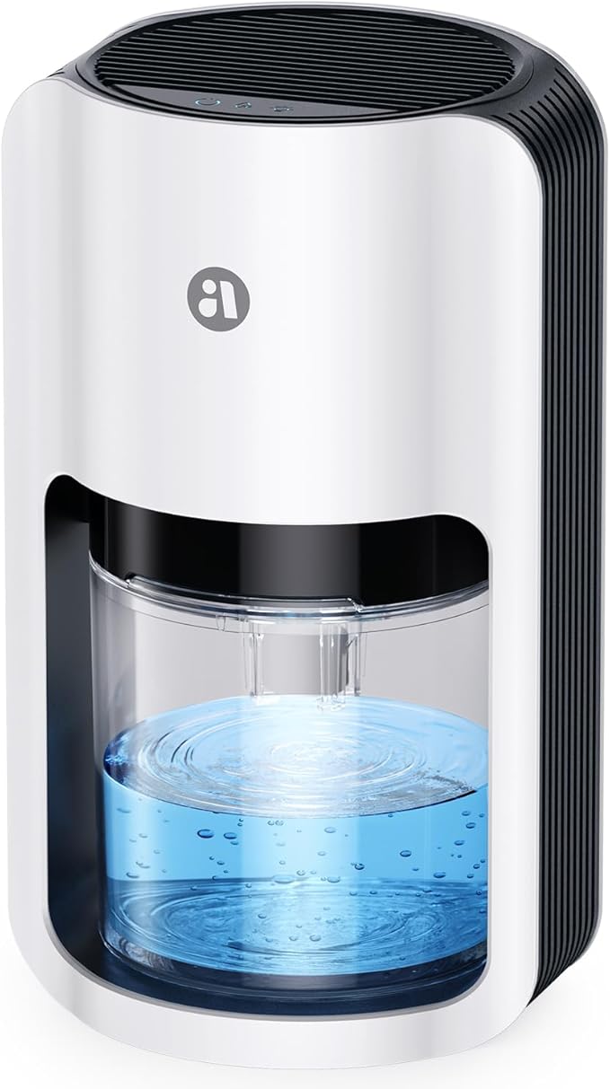 Dehumidifiers for Home, 42oz Dehumidifier for Bathroom, Dehumidifiers for Room with Auto Shut Off, Auto Defrost Quiet Dehumidifier for Bedroom Wardrobe Closet Trailer RV