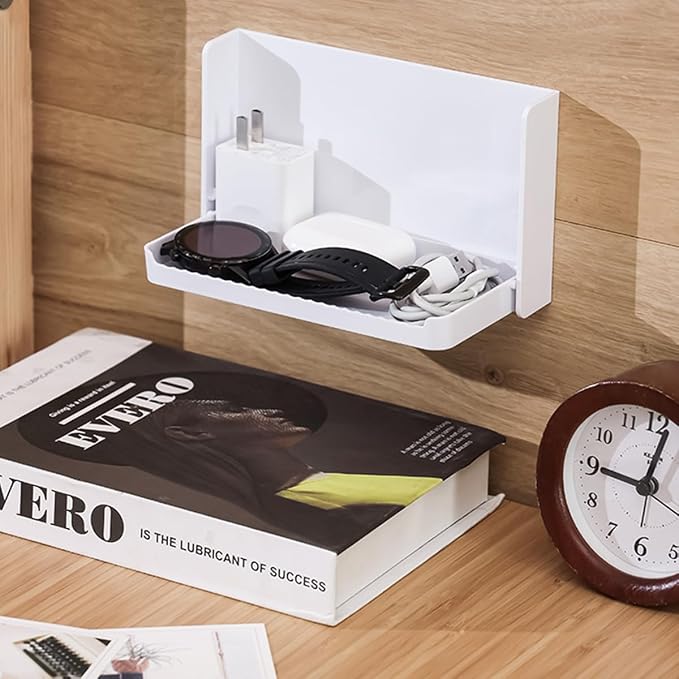 Small Floating Shelf for Wall, Foldable Bathroom Shelf Wall Mount, Bedside - Image 2