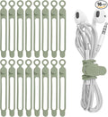Silicone Cable Ties, Cord Organizer Cable Management | Reusable Cord Ties by ELECTRONICSORGANIZATION