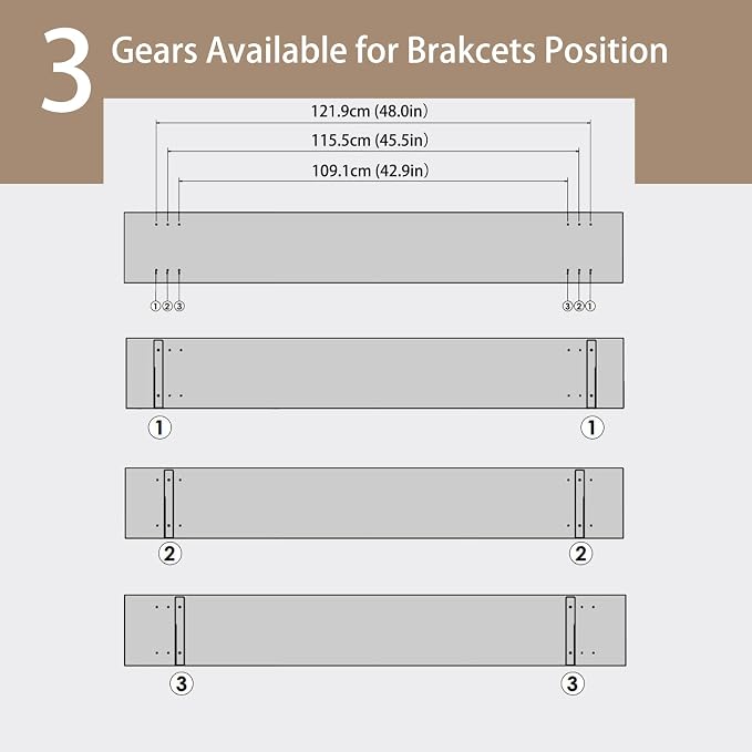 Long Wall Shelves, 55.1Inch Wooden Floating Shelves - Image 4