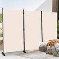 4 Panel Folding Room Divider, Privacy Screen Freestanding Space Separator | 6ft by YASRKML