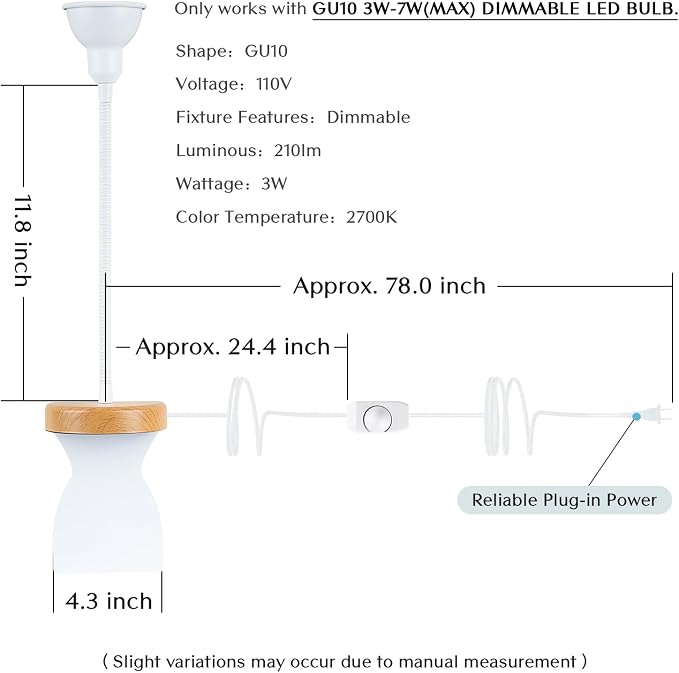 Patented Innovative Design Headboard Reading Light. No Drilling Golden Book - Image 8