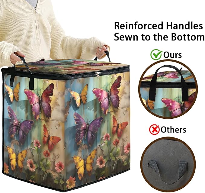 2pcs blanket storage bag for under bed, closet organizers 95L | clothing - Image 4