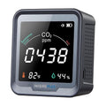 INKBIRDPLUS Ndir CO2 Detector Battery Powered | Digital CO2 Monitor with Alarm | Carbon Dioxide & Temperature & Humidity Air Quality Monitor Indoor | for Home, Office, RV, Grow Tent (PTH-9C)