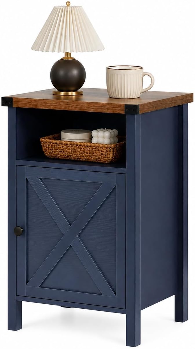 Farmhouse End Table, Nightstand by Catrimown