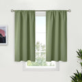 BGment Olive Green Short Blackout Curtains 40 Inches Long by BGment