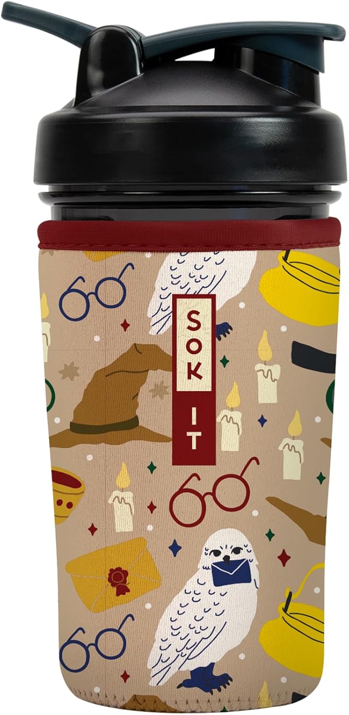 Sok It BotlSok Protein Blender Shaker Bottle Sleeve Insulated Neoprene Cover (Horcrux, Fits 24oz Blender)