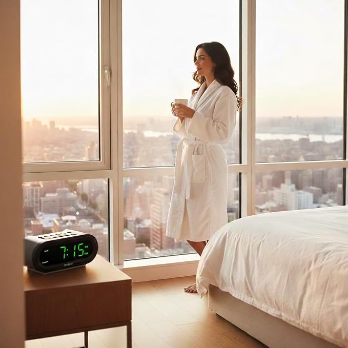 Sharp AccuSet Self-Setting Alarm Clock - Image 7