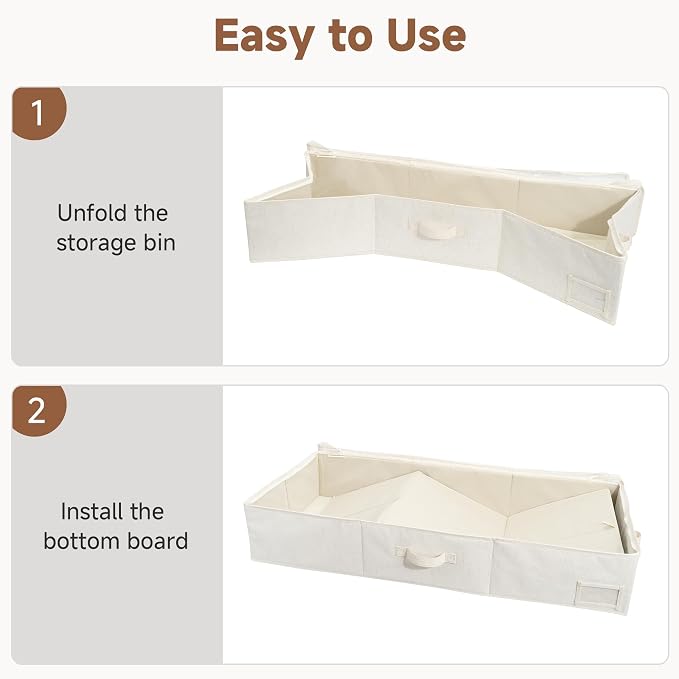 StorageWorks 7 Inch Low Profile Under Bed Storage Containers - Image 7