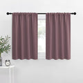 NICETOWN RV Blackout Curtains for Camper Windows, Dry Rose, Kitchen Curtains by NICETOWN