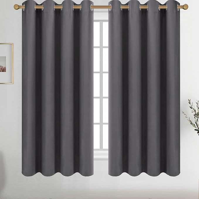 Diraysid Grey Grommet Blackout Curtains by Diraysid%2C+refresh+your+life