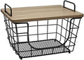 Gourmet Basics by Mikasa Madam Metal Stacking Nesting Rectangular Basket by GourmetBasicsbyMikasa