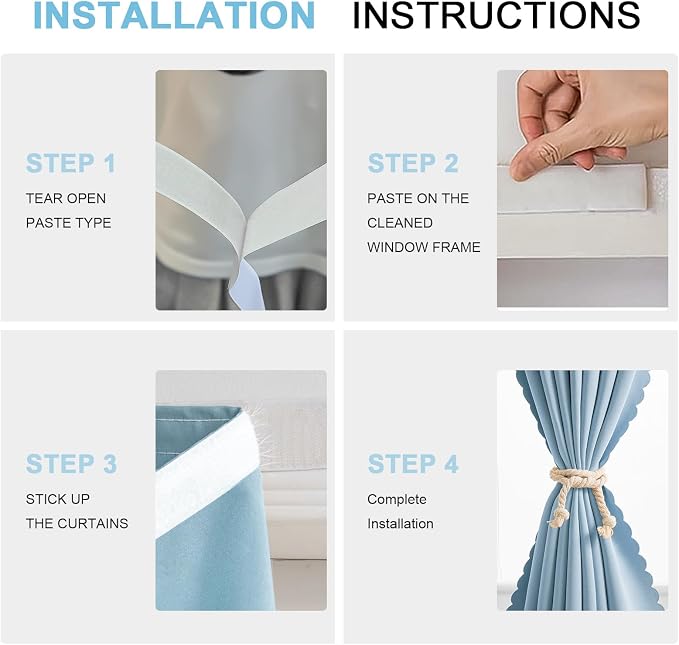 Self Sdhesive Curtains for Windows - Image 2
