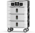 IEE 7680Wh Power Station: SP5000 with Extra Battery, 120/240V 5000W AC Output, Lifepo4 Home Battery Backup Expandable to 10kWh, Solar Generator for Home Use, Emergency, Camping, RV