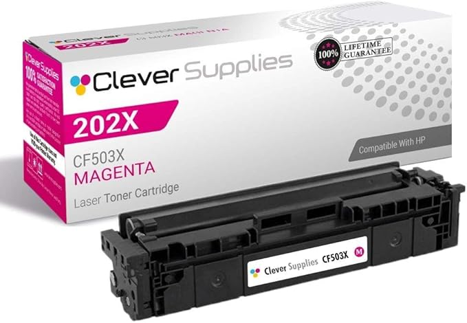 CS Replacement Toner Cartridge Compatible with HP 202X CF503X Magenta Pro MFP M281fdw M254dw M281dw M254dn M254nw M281fdn M281cdw M280nw M281 M254
