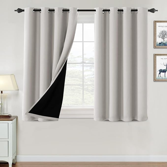 H.VERSAILTEX Oatmeal Blackout Curtains by HVERSAILTEX