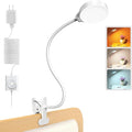 Glocusent 5W Clip on Light, 3 Colors & 5 Brightness Reading Light by GLOCUSENT