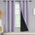 Yakamok Lilac Blackout Curtains 72 inches Long by Yakamok
