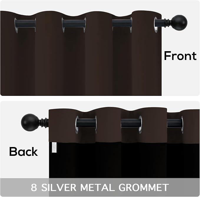 Yakamok Chocolate Blackout Curtains 84 inches Long - Image 6