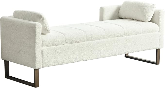64" King Size End of Bed Storage Bench - Image 6