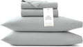 BOLL & BRANCH Signature Hemmed Sheet Set - King + Standard, Shore - Luxury 100% Organic Cotton - Includes 1 Flat, 1 Fitted, 2 Standard Size Pillowcases - Buttery Soft