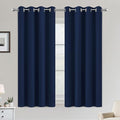 COSVIYA Grommet Room Darkening Navy Blue Curtains 54 inch Long by COSVIYA
