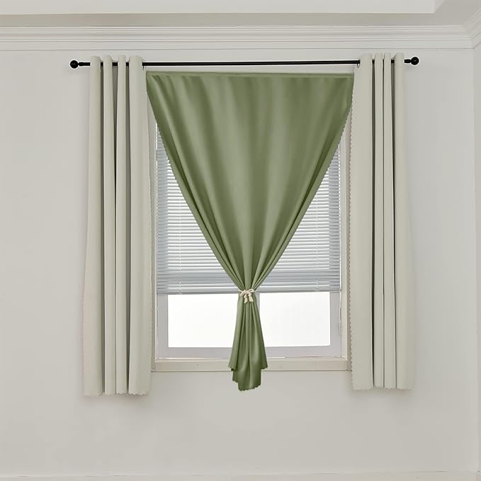 AJAZZ Self Adhesive Curtains 100% Blackout Shades Window Cover Sticky Curtain - Image 7
