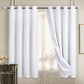 Diraysid 100% Blackout Curtains White Linen Curtains by Diraysid%2C+refresh+your+life