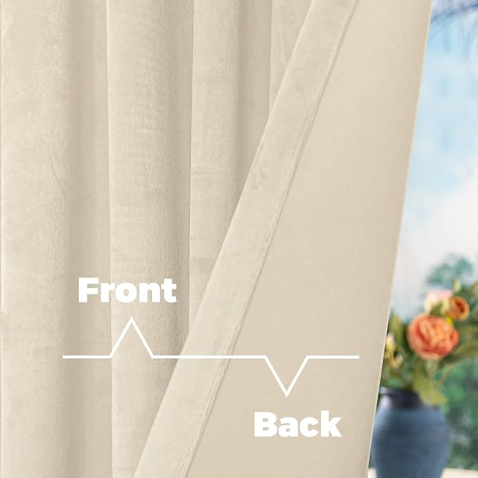 BGment Velvet Curtains 120 Inch - Image 4