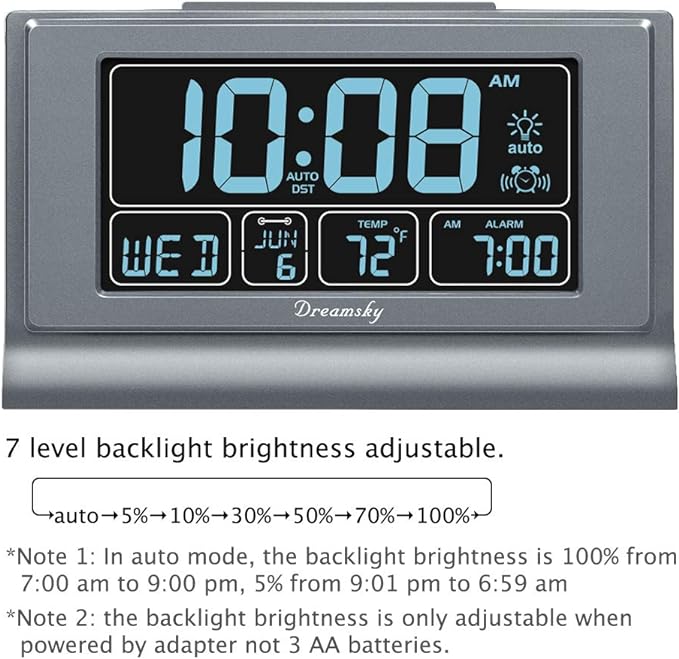 DreamSky Alarm Clocks for Bedrooms - Image 2