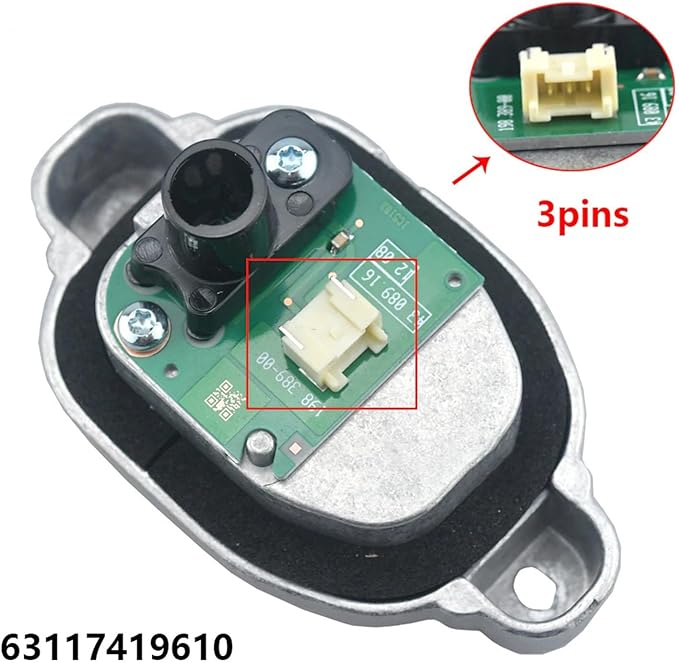 SOCAL-LED LIGHTING 63117419610 3-Pin Daytime Running Light DRL Headlight Insert Diode Module LED Control Unit Fit for BMW 2015-2019 3 Series F30 F35