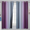 Purple and Gray Ombre Blackout Curtains by ESTELARTEXTILER