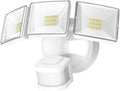 OREiN Motion Sensor Outdoor Flood Lights, 26W 3500LM Bright Security Lights, 5000K Daylight, Dusk to Dawn/Auto/Mode, IP65 Waterproof Hardwired Exterior Lighting for Garage, Driveway, Backyard(White)