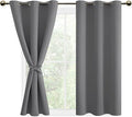 DWCN Grey Blackout Short Curtains by DWCN